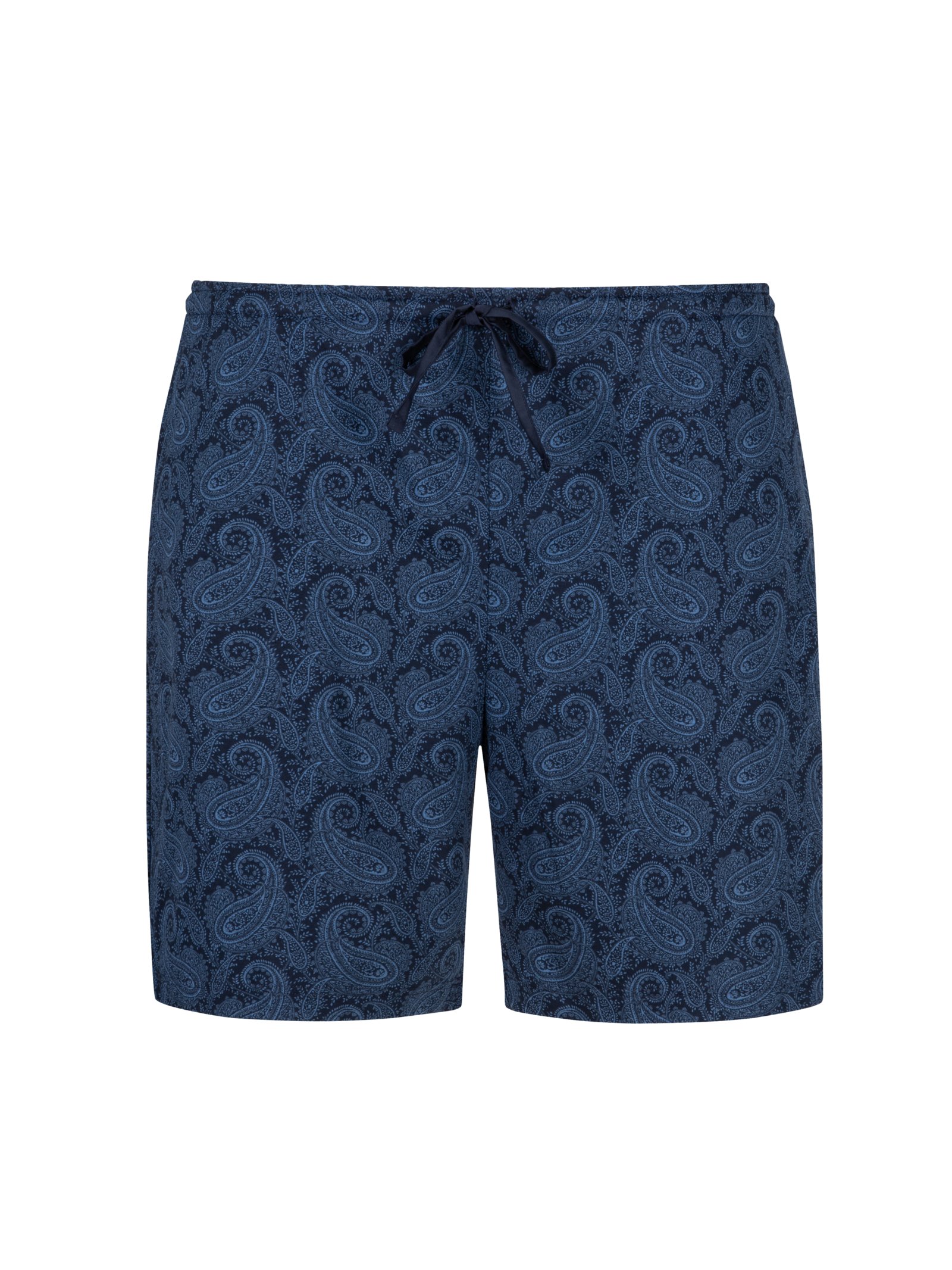 Übergröße : Novila, Schlafanzugs-Shorts mit Paisley-Muster in Blau