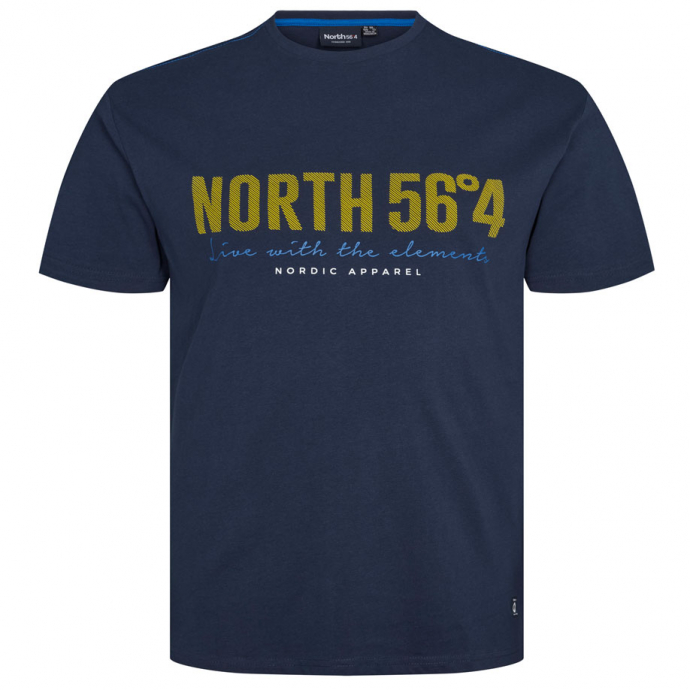 North T-Shirt mit Frontprint "North 56"