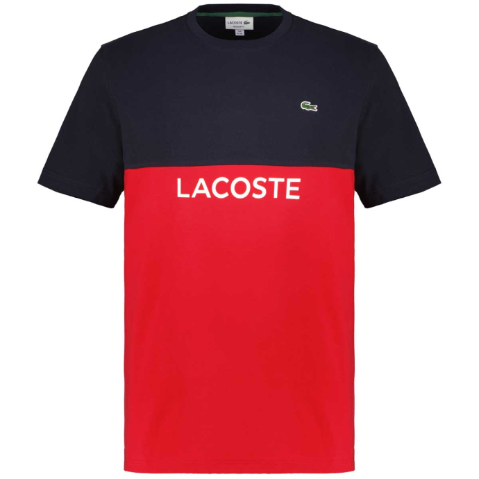 LACOSTE T-Shirt im Colorblock-Design