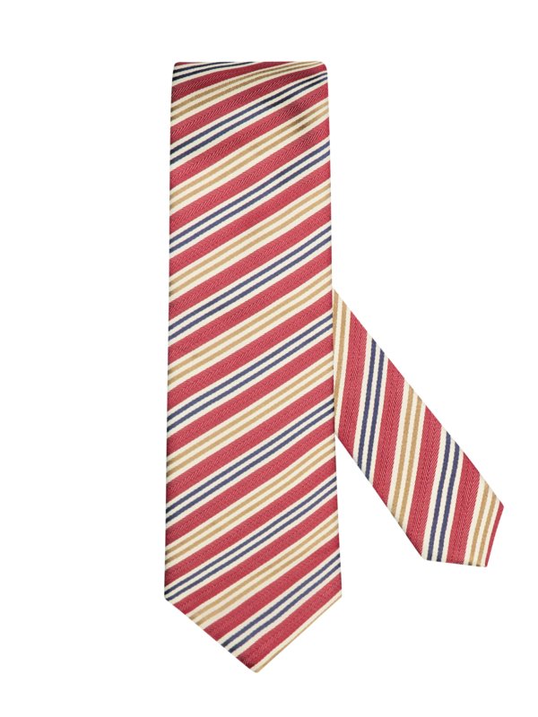 Übergröße : Altea, Krawatte mit Streifen-Muster in Rot