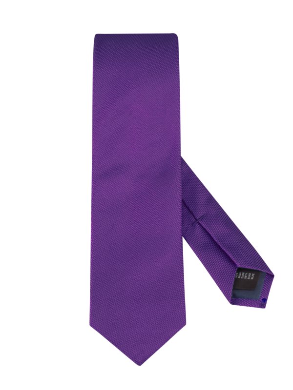 Übergröße : Ascot, Krawatte aus 100% Seide in Aubergine