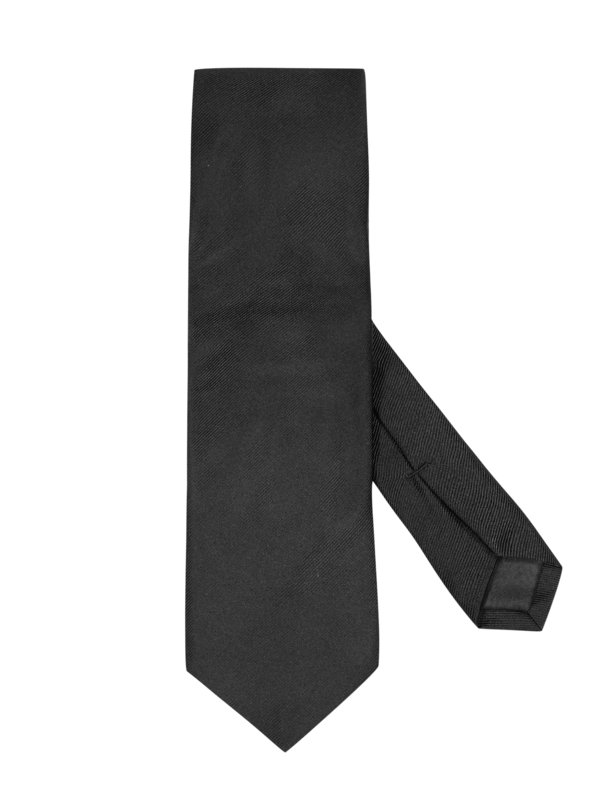 Übergröße : Ascot, Krawatte aus reiner Seide in Schwarz