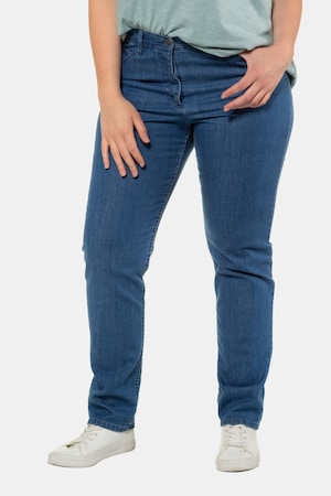 Ulla Popken Jeans, 5-Pocket, gerades Bein, hell gewaschen - Große Größen