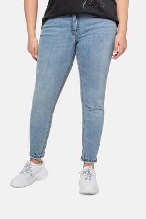 Ulla Popken Skinny-Jeans, Blue Denim, 5-Pocket - Große Größen