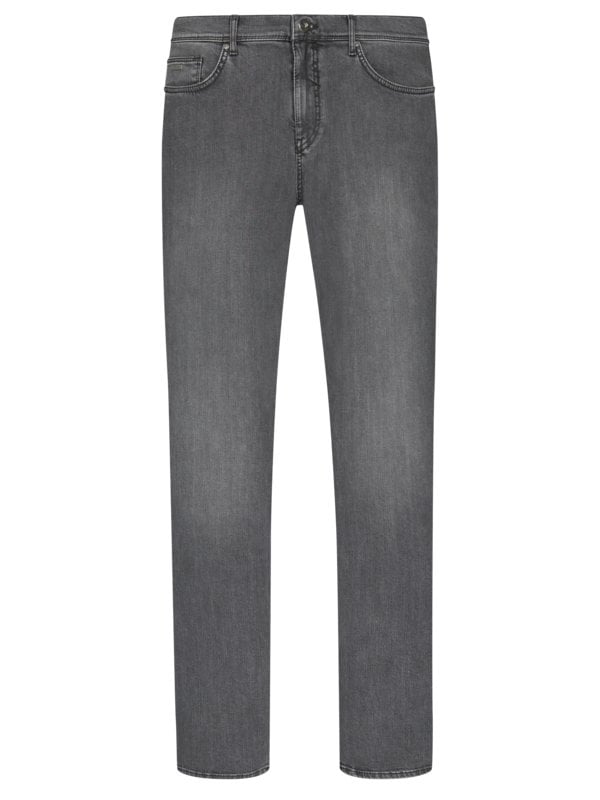 Übergröße : Brax, 5-Pocket Jeans im Baumwoll-Mix, Cadiz Masterpiece in Grau