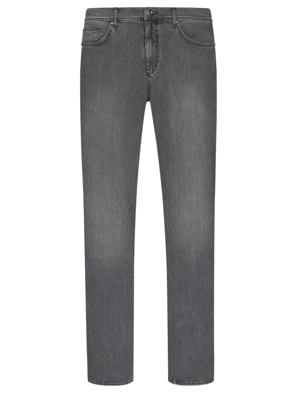 Übergröße : Brax, 5-Pocket Jeans im Baumwoll-Mix, Cadiz Masterpiece in Grau