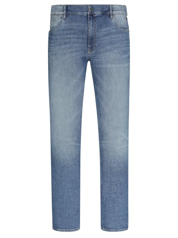 Übergröße : Jp1880, 5-Pocket Jeans mit elastischem Traveller Bund in Blau