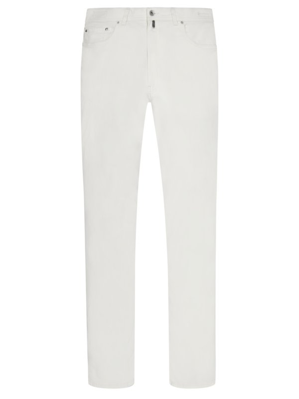 Übergröße : Pierre Cardin, 5-Pocket Jeans mit leicht verkürztem Bein, Futureflex in Weiß