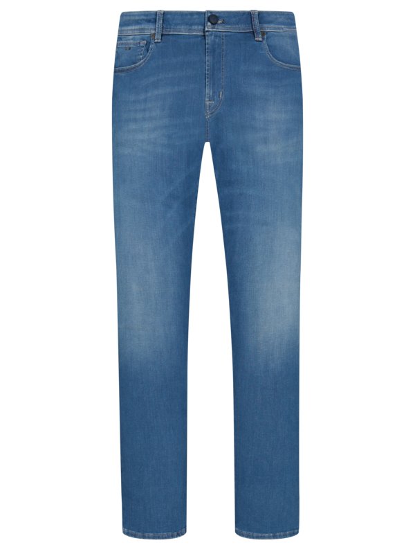 Übergröße : Tramarossa, 5-Pocket Jeans mit Stretchanteil, Leonardo in Blau