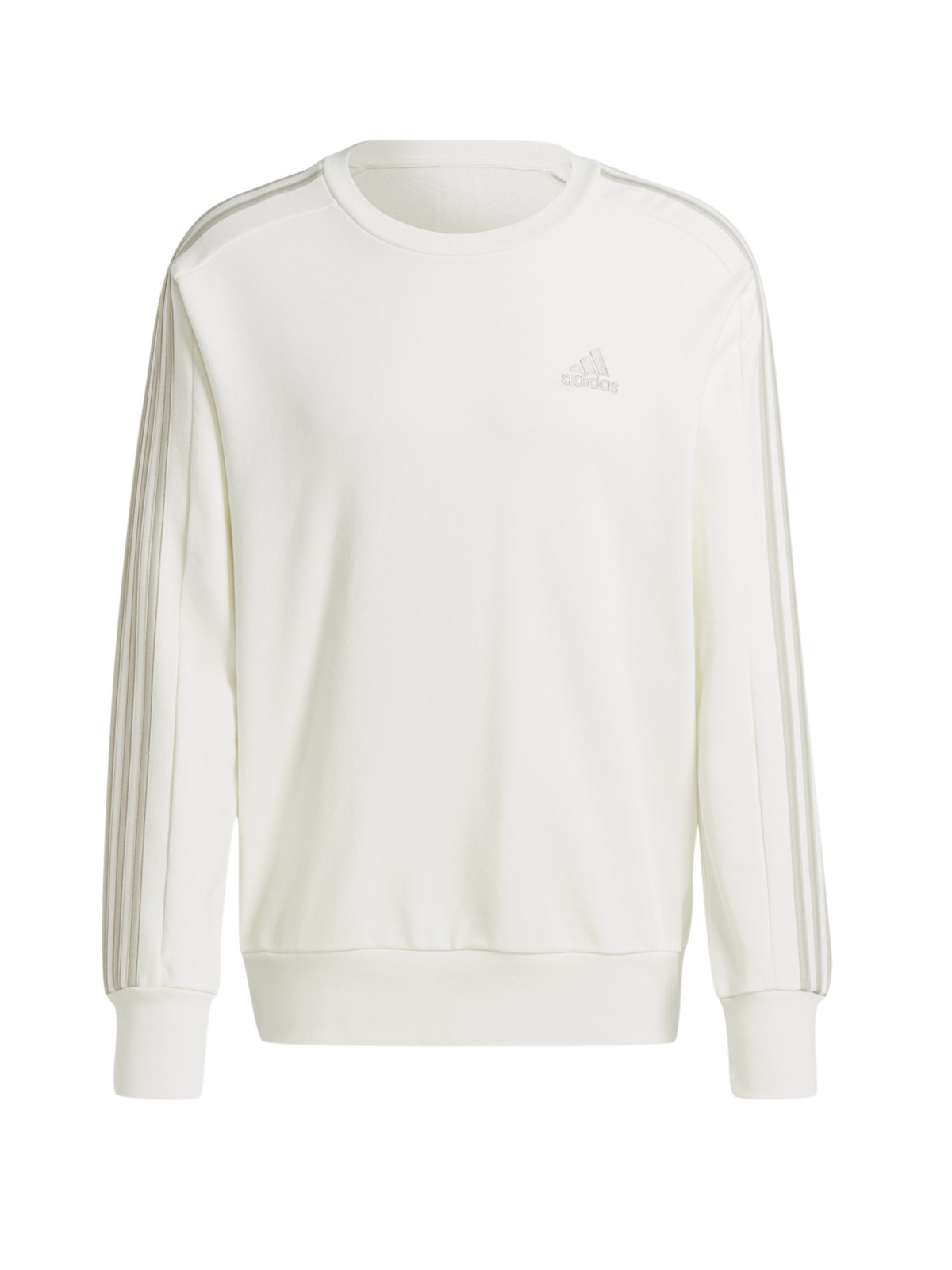 Adidas Sweatshirt mit Logostickerei und drei Streifen am Ärmel