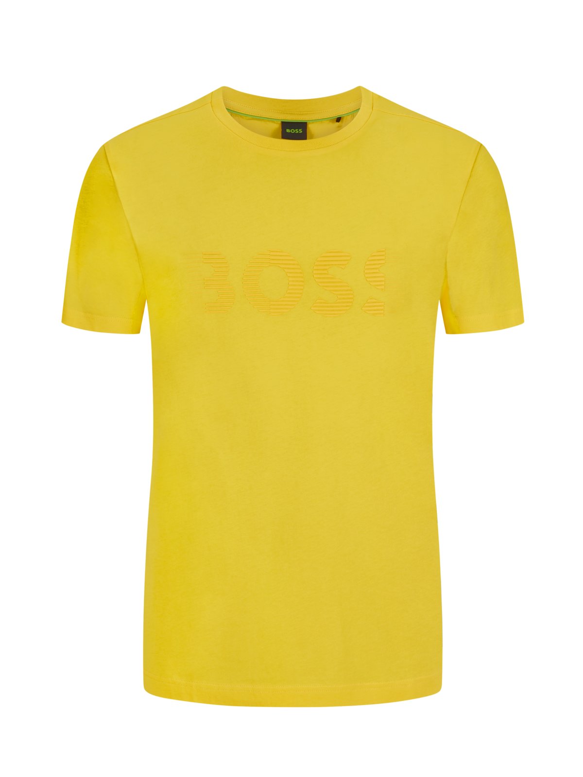 BOSS GREEN T-Shirt mit gummiertem Label-Print