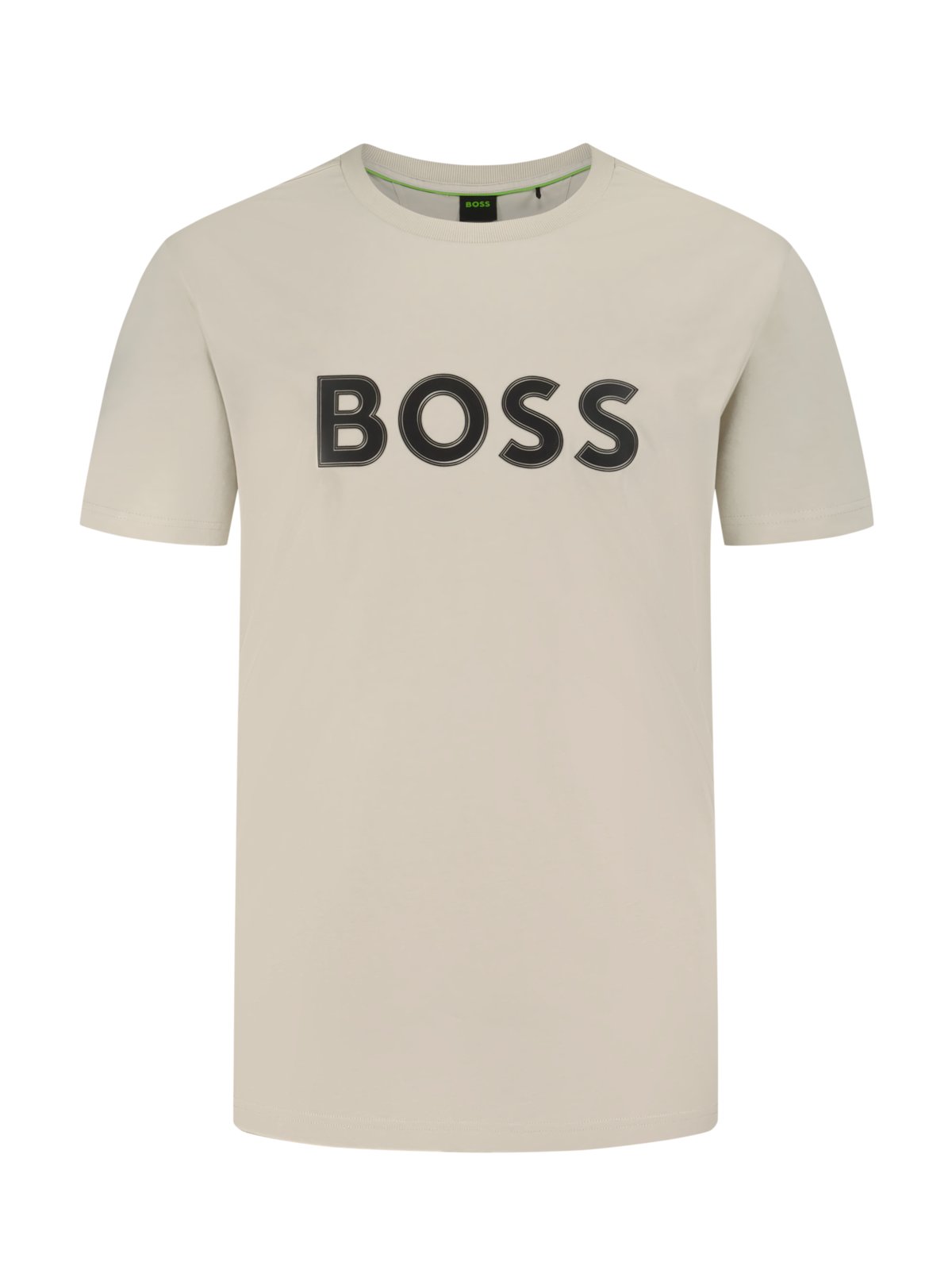 BOSS GREEN T-Shirt mit gummiertem Label-Schriftzug