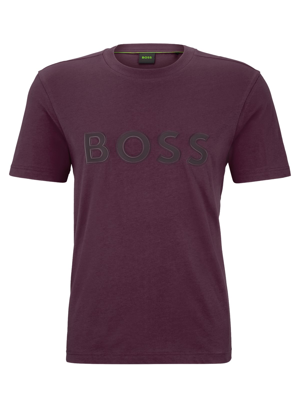 BOSS GREEN T-Shirt mit gummiertem Label-Schriftzug