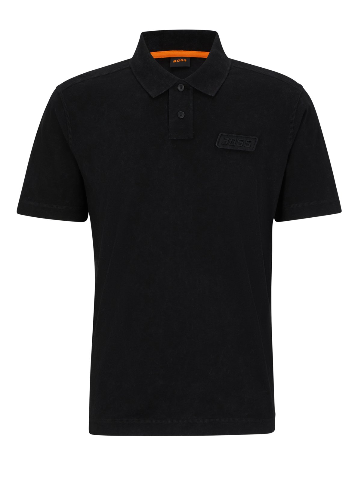 BOSS ORANGE Poloshirt in Jersery-Qualität und geprägtem Label-Aufnäher