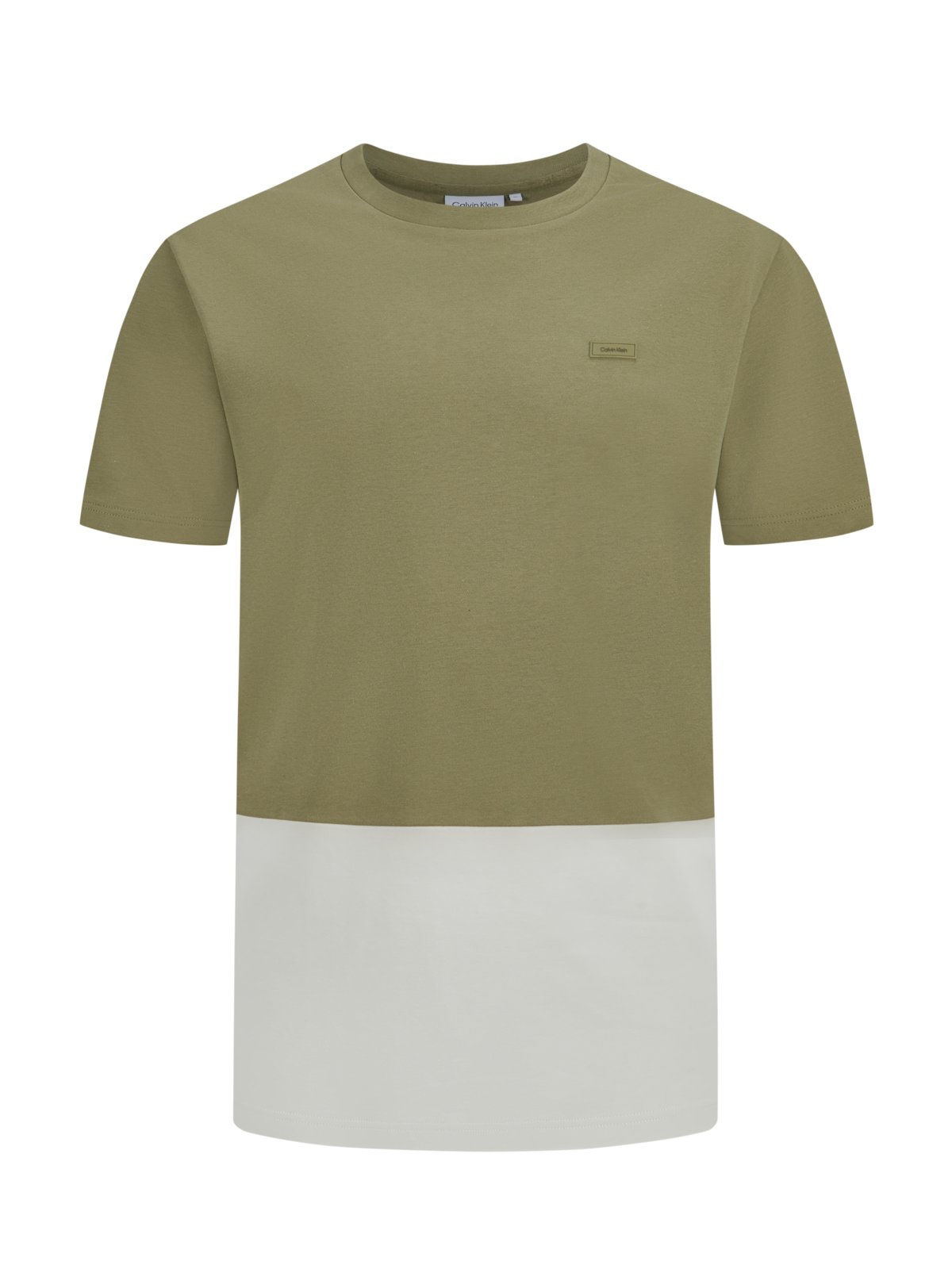 Calvin Klein T-Shirt aus Baumwolle mit Color-Blocking