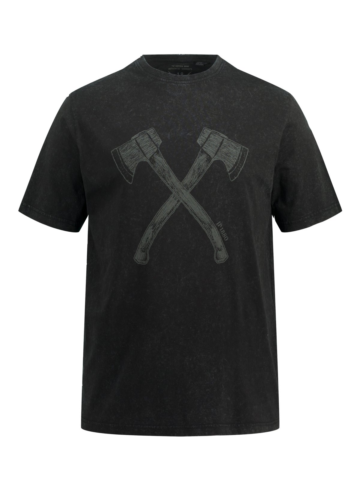 JP1880 T-Shirt mit Frontprint, garment washed