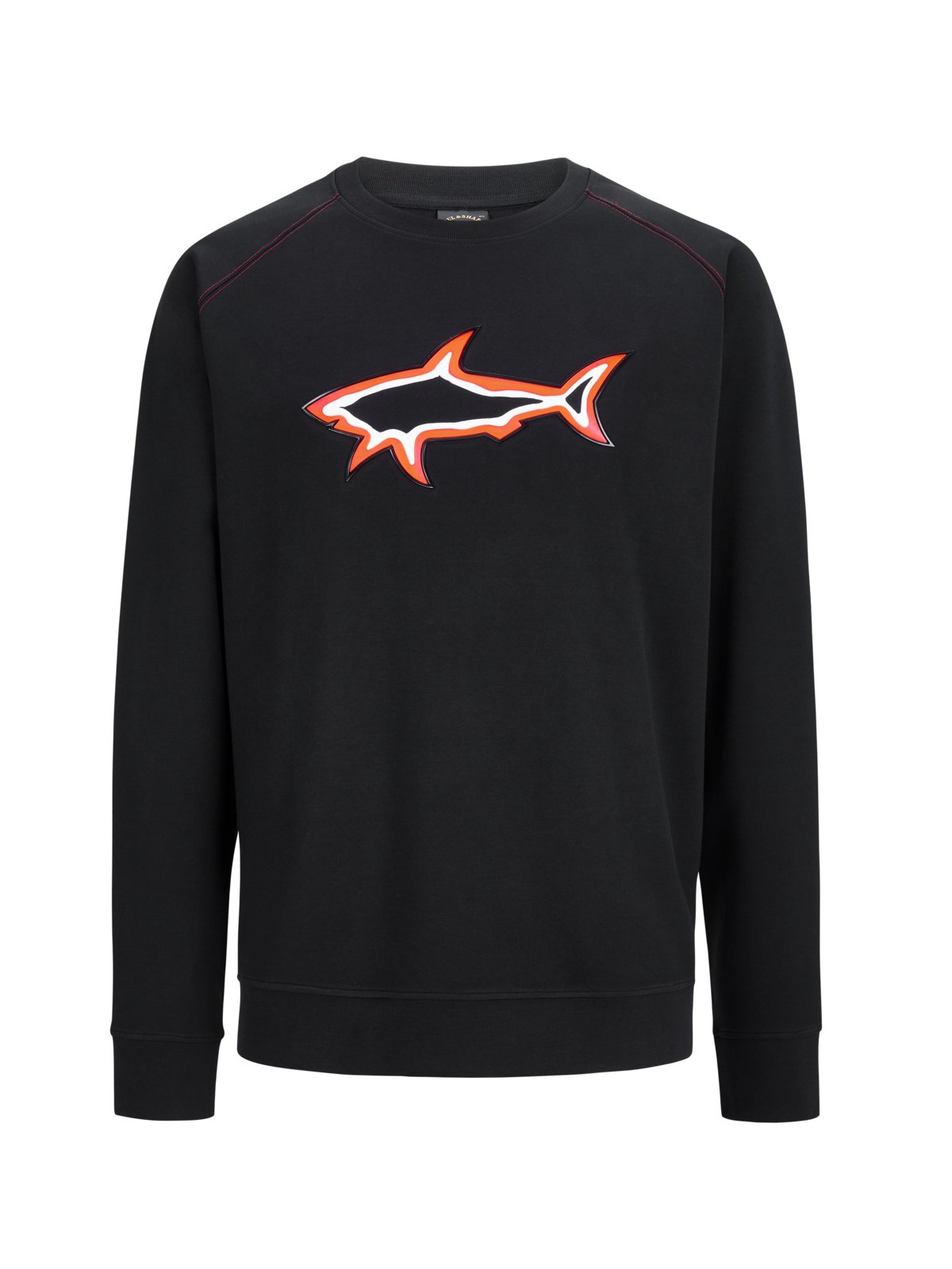 Paul & Shark Sweatshirt mit gummiertem Hai-Print
