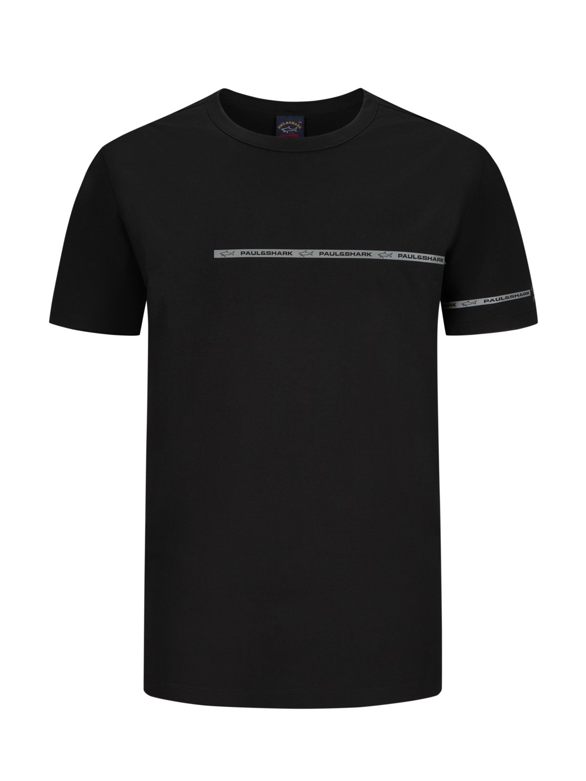 Paul & Shark T-Shirt mit reflektierendem Logo-Streifen, Reflex Shark