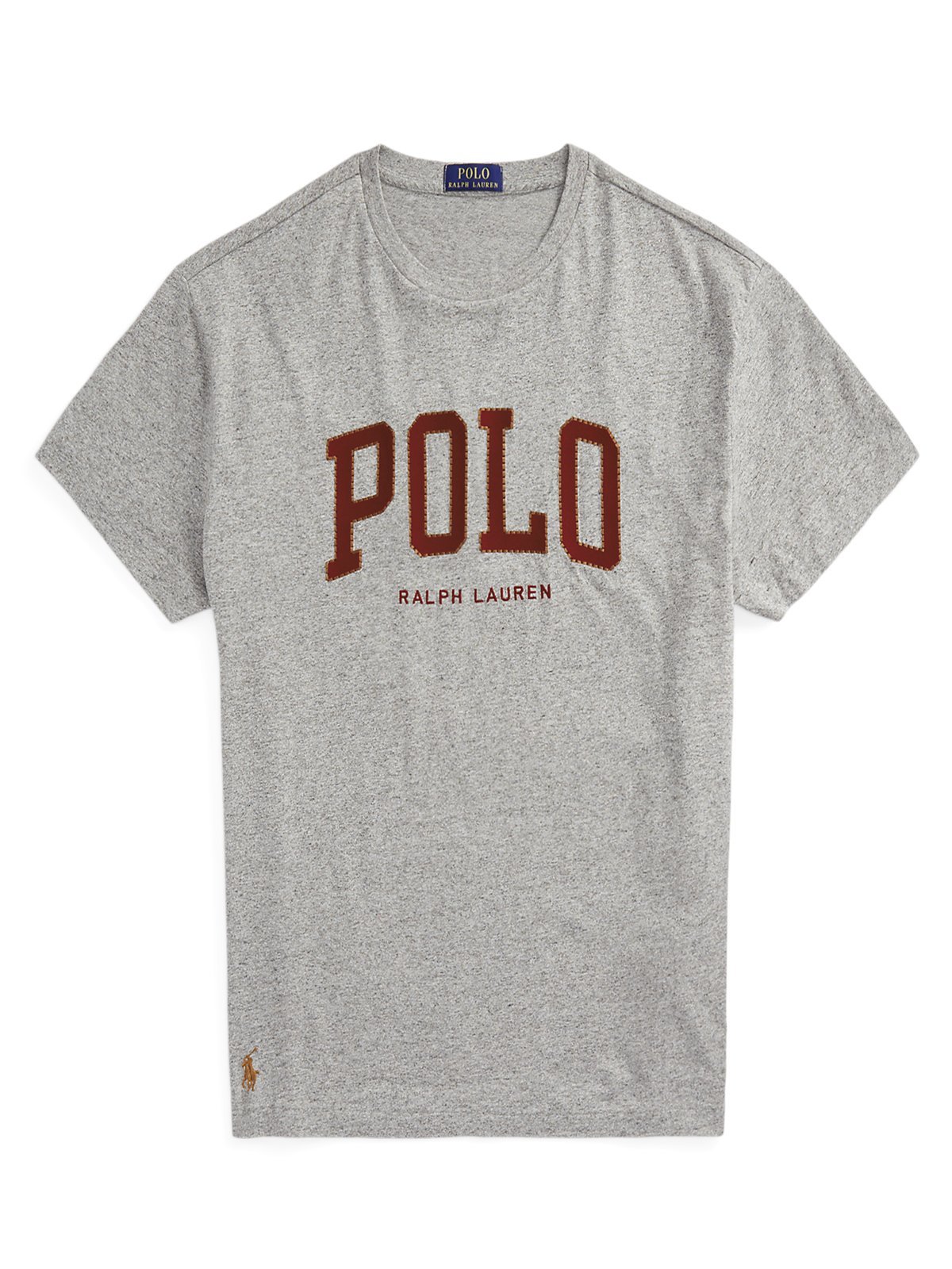 Polo Ralph Lauren Softes T-Shirt aus Baumwolle mit frontseitiger Label-Stickerei