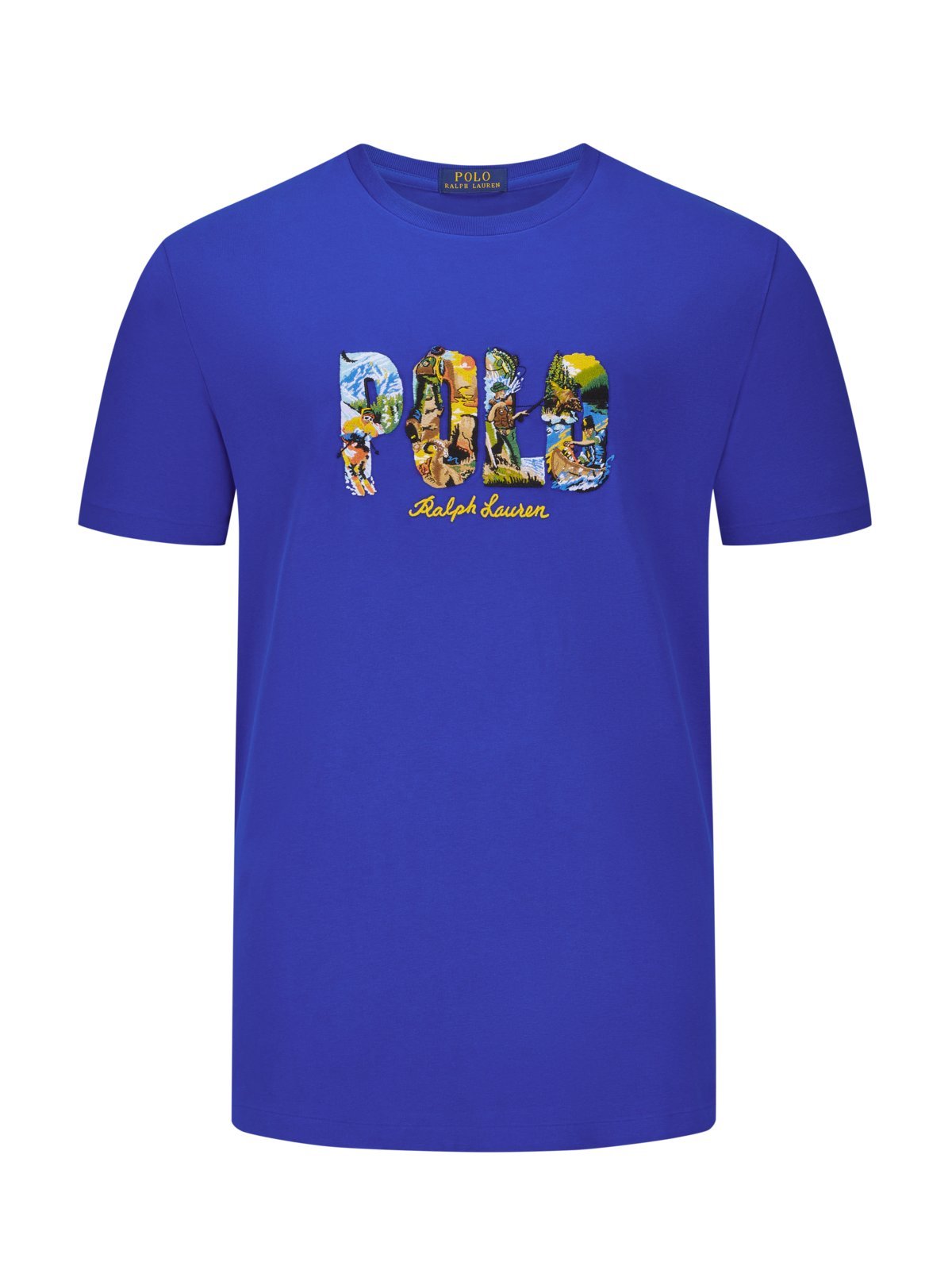 Polo Ralph Lauren T-Shirt mit Label-Stickerei und Outdoor-Motiven