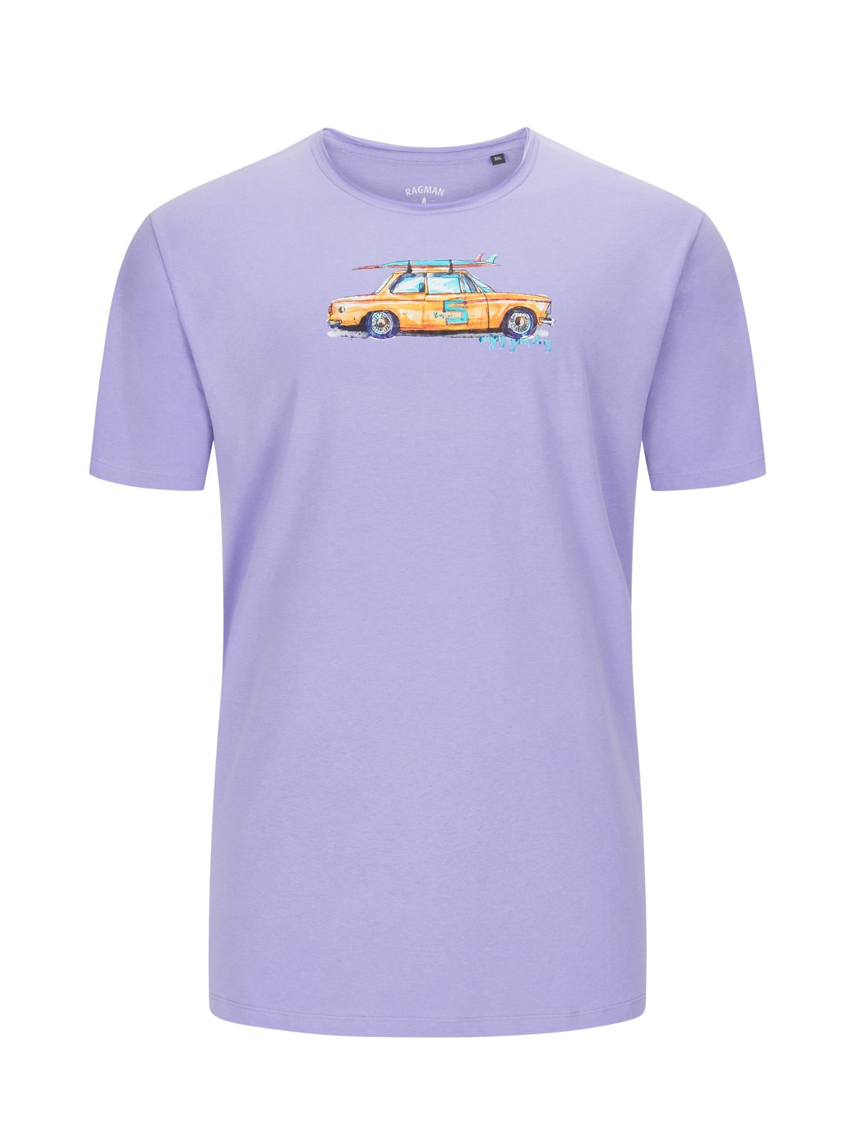 Ragman T-Shirt aus Baumwolle mit Auto-Motiv