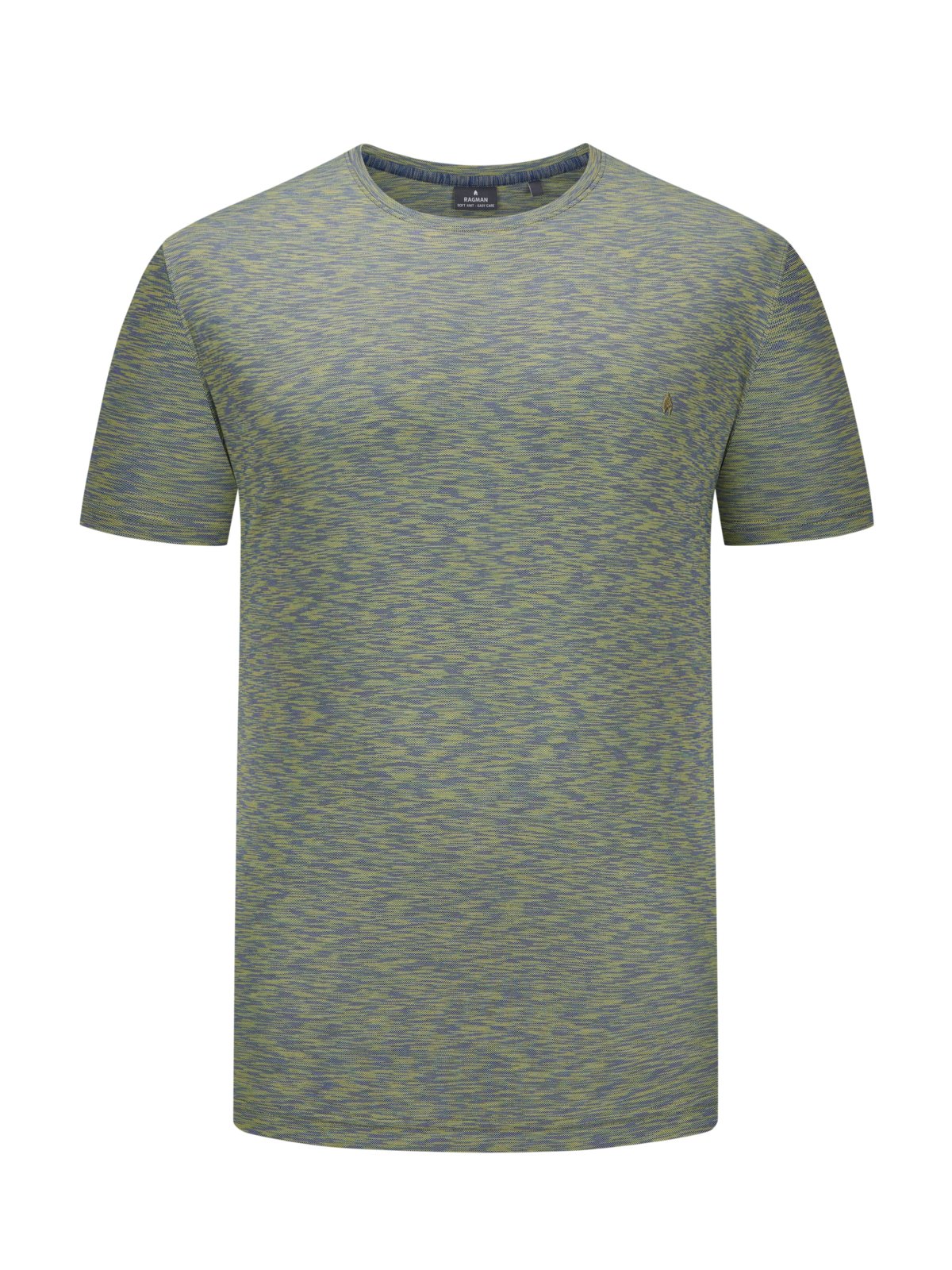 Ragman T-Shirt in Melange-Optik, Soft Knit Easy Care