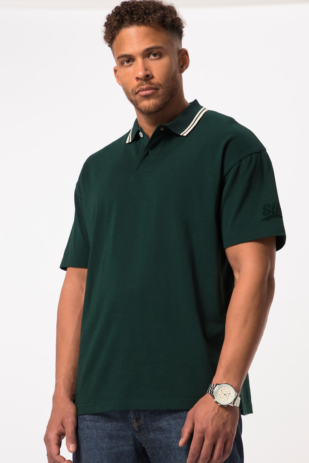 STHUGE Poloshirt, Halbarm, oversized, bis 8 XL
