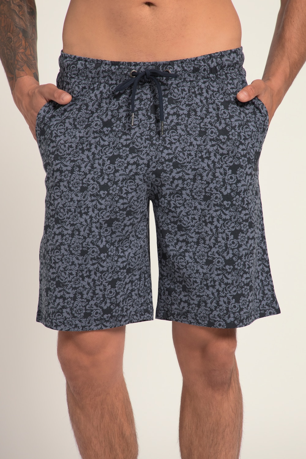 Schlafanzug-Shorts, Homewear, kurze Form, Print, Elastikbund