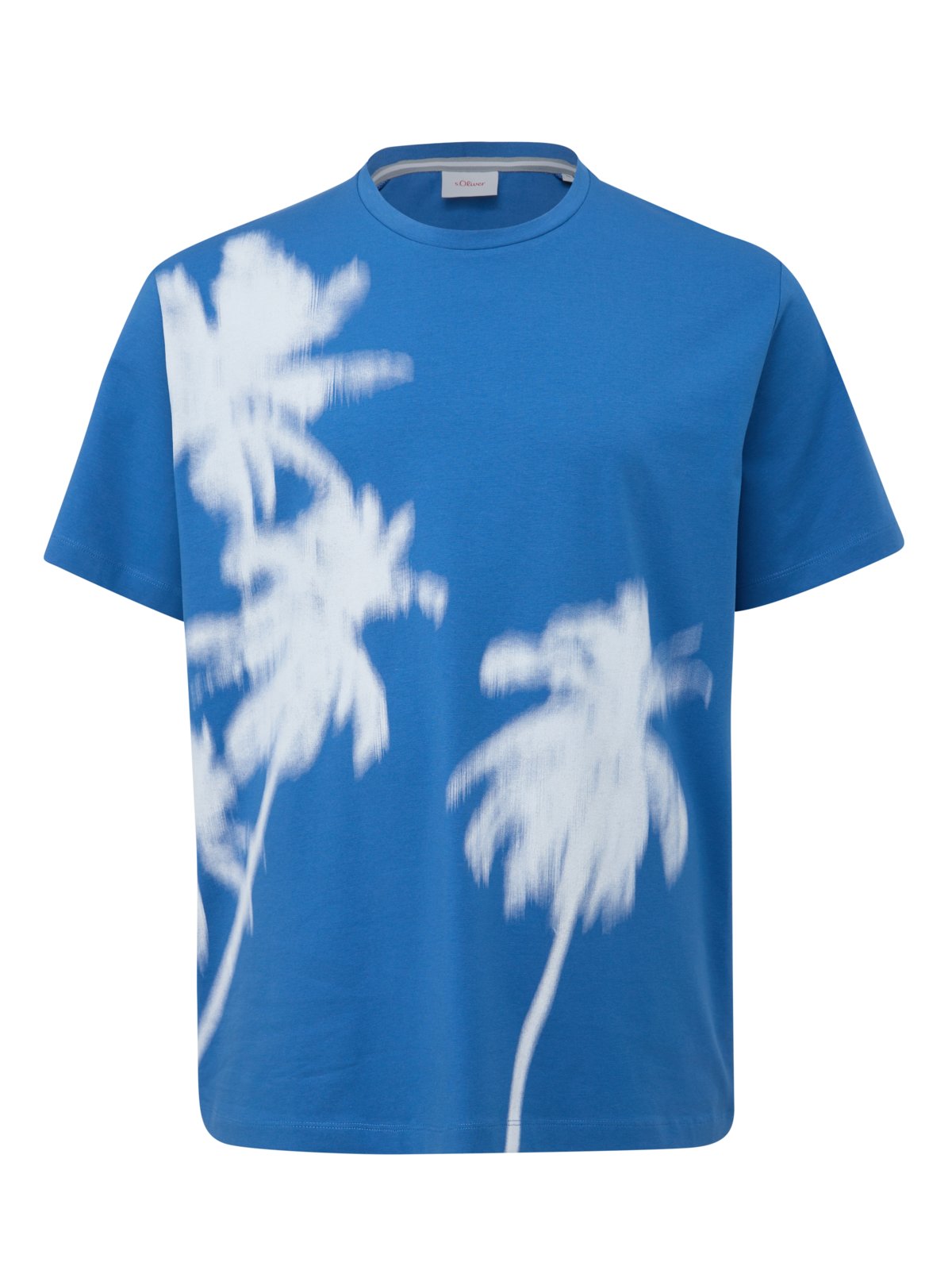 s.Oliver T-Shirt mit Palmen-Print, extralang