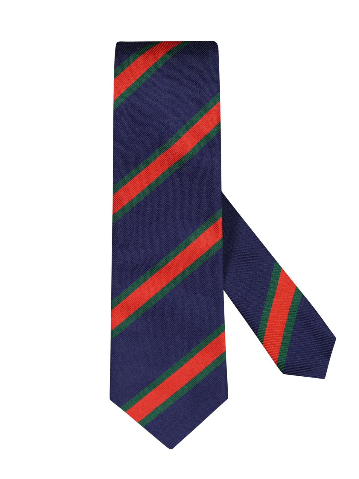 Ascot Krawatte aus Seide im Streifenmuster