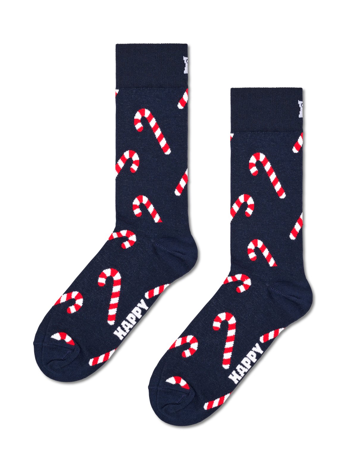 Happy Socks Mittelhohe Socken mit Zuckerstangen-Motiv